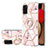 Custodia Silicone Gel Morbida Fantasia Modello Cover con Anello Supporto Y02B per Samsung Galaxy M02s Rosa
