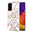 Custodia Silicone Gel Morbida Fantasia Modello Cover con Anello Supporto Y02B per Samsung Galaxy M14 5G