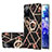 Custodia Silicone Gel Morbida Fantasia Modello Cover con Anello Supporto Y02B per Samsung Galaxy S20 FE 4G Nero