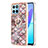 Custodia Silicone Gel Morbida Fantasia Modello Cover con Anello Supporto Y03B per Huawei Honor X6