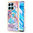 Custodia Silicone Gel Morbida Fantasia Modello Cover con Anello Supporto Y03B per Huawei Honor X8a 4G