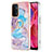 Custodia Silicone Gel Morbida Fantasia Modello Cover con Anello Supporto Y03B per Oppo A74 5G