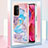 Custodia Silicone Gel Morbida Fantasia Modello Cover con Anello Supporto Y03B per Oppo A74 5G