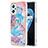 Custodia Silicone Gel Morbida Fantasia Modello Cover con Anello Supporto Y03B per Oppo A96 4G