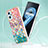 Custodia Silicone Gel Morbida Fantasia Modello Cover con Anello Supporto Y03B per Oppo A96 4G