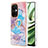 Custodia Silicone Gel Morbida Fantasia Modello Cover con Anello Supporto Y03B per Oppo K11x 5G