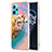 Custodia Silicone Gel Morbida Fantasia Modello Cover con Anello Supporto Y03B per Realme 9 Pro 5G