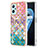 Custodia Silicone Gel Morbida Fantasia Modello Cover con Anello Supporto Y03B per Realme 9i 4G