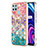 Custodia Silicone Gel Morbida Fantasia Modello Cover con Anello Supporto Y03B per Realme C21Y