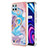 Custodia Silicone Gel Morbida Fantasia Modello Cover con Anello Supporto Y03B per Realme C25Y