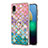 Custodia Silicone Gel Morbida Fantasia Modello Cover con Anello Supporto Y03B per Samsung Galaxy A02