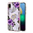 Custodia Silicone Gel Morbida Fantasia Modello Cover con Anello Supporto Y03B per Samsung Galaxy A02