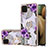 Custodia Silicone Gel Morbida Fantasia Modello Cover con Anello Supporto Y03B per Samsung Galaxy A12 5G Viola