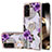 Custodia Silicone Gel Morbida Fantasia Modello Cover con Anello Supporto Y03B per Samsung Galaxy A15 5G Viola