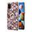 Custodia Silicone Gel Morbida Fantasia Modello Cover con Anello Supporto Y03B per Samsung Galaxy A21s