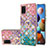 Custodia Silicone Gel Morbida Fantasia Modello Cover con Anello Supporto Y03B per Samsung Galaxy A21s Colorato