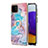 Custodia Silicone Gel Morbida Fantasia Modello Cover con Anello Supporto Y03B per Samsung Galaxy A22 4G
