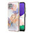 Custodia Silicone Gel Morbida Fantasia Modello Cover con Anello Supporto Y03B per Samsung Galaxy A22s 5G