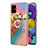 Custodia Silicone Gel Morbida Fantasia Modello Cover con Anello Supporto Y03B per Samsung Galaxy A51 4G