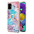 Custodia Silicone Gel Morbida Fantasia Modello Cover con Anello Supporto Y03B per Samsung Galaxy A51 5G