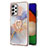 Custodia Silicone Gel Morbida Fantasia Modello Cover con Anello Supporto Y03B per Samsung Galaxy A52s 5G
