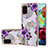 Custodia Silicone Gel Morbida Fantasia Modello Cover con Anello Supporto Y03B per Samsung Galaxy A71 4G A715 Viola