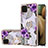 Custodia Silicone Gel Morbida Fantasia Modello Cover con Anello Supporto Y03B per Samsung Galaxy F12 Viola