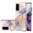 Custodia Silicone Gel Morbida Fantasia Modello Cover con Anello Supporto Y03B per Samsung Galaxy S20 5G Lavanda