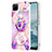 Custodia Silicone Gel Morbida Fantasia Modello Cover con Anello Supporto Y04B per Realme C21Y