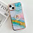 Custodia Silicone Gel Morbida Fantasia Modello Cover con Anello Supporto Y05B per Apple iPhone 14 Colorato