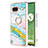 Custodia Silicone Gel Morbida Fantasia Modello Cover con Anello Supporto Y05B per Google Pixel 7a 5G Colorato