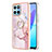 Custodia Silicone Gel Morbida Fantasia Modello Cover con Anello Supporto Y05B per Huawei Honor X6