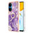 Custodia Silicone Gel Morbida Fantasia Modello Cover con Anello Supporto Y05B per Huawei Honor X7