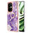 Custodia Silicone Gel Morbida Fantasia Modello Cover con Anello Supporto Y05B per OnePlus Nord CE 3 Lite 5G Viola