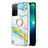 Custodia Silicone Gel Morbida Fantasia Modello Cover con Anello Supporto Y05B per Oppo A55 5G