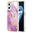 Custodia Silicone Gel Morbida Fantasia Modello Cover con Anello Supporto Y05B per Oppo A96 4G