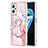 Custodia Silicone Gel Morbida Fantasia Modello Cover con Anello Supporto Y05B per Oppo A96 4G