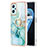 Custodia Silicone Gel Morbida Fantasia Modello Cover con Anello Supporto Y05B per Oppo A96 4G