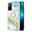 Custodia Silicone Gel Morbida Fantasia Modello Cover con Anello Supporto Y05B per Oppo F19 Pro+ Plus 5G