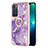 Custodia Silicone Gel Morbida Fantasia Modello Cover con Anello Supporto Y05B per Oppo Reno6 5G