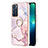 Custodia Silicone Gel Morbida Fantasia Modello Cover con Anello Supporto Y05B per Oppo Reno6 5G