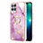 Custodia Silicone Gel Morbida Fantasia Modello Cover con Anello Supporto Y05B per Realme 8i