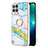 Custodia Silicone Gel Morbida Fantasia Modello Cover con Anello Supporto Y05B per Realme 8i