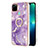 Custodia Silicone Gel Morbida Fantasia Modello Cover con Anello Supporto Y05B per Realme C21Y