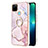 Custodia Silicone Gel Morbida Fantasia Modello Cover con Anello Supporto Y05B per Realme C21Y