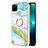 Custodia Silicone Gel Morbida Fantasia Modello Cover con Anello Supporto Y05B per Realme C21Y