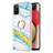 Custodia Silicone Gel Morbida Fantasia Modello Cover con Anello Supporto Y05B per Samsung Galaxy A03s