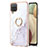 Custodia Silicone Gel Morbida Fantasia Modello Cover con Anello Supporto Y05B per Samsung Galaxy A12