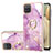 Custodia Silicone Gel Morbida Fantasia Modello Cover con Anello Supporto Y05B per Samsung Galaxy A12 5G Lavanda