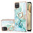 Custodia Silicone Gel Morbida Fantasia Modello Cover con Anello Supporto Y05B per Samsung Galaxy A12 5G Verde